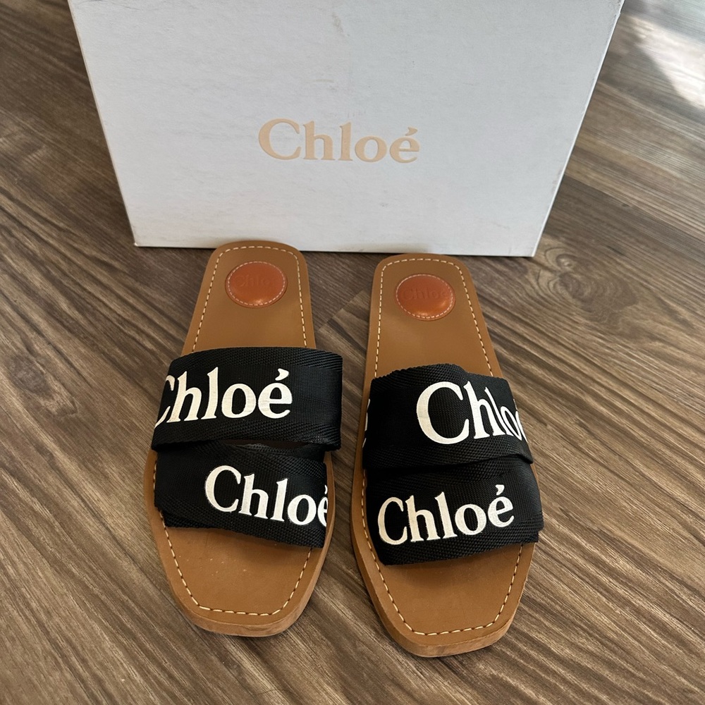 Chloe Woody Slide Sandals